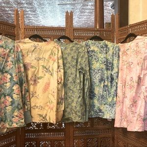 5 Size Medium (M) Scrub Jackets, various prints and brands